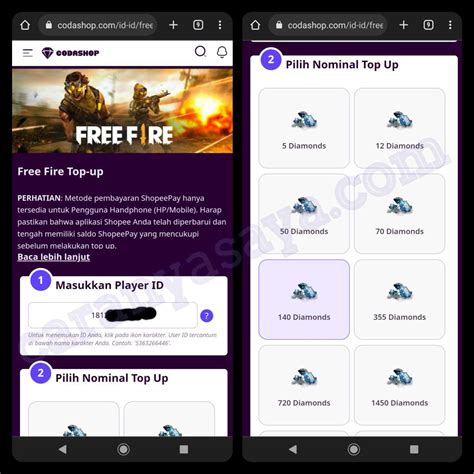 cara mengisi diamond ff Buka tautan pembayaran Steam konten past full topik top up image 5
