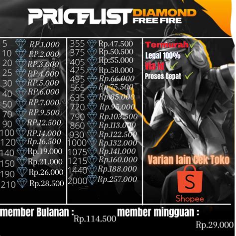 diamond murah ff murah agar voucher diskon gila main bareng Penawaran premium langka image 5