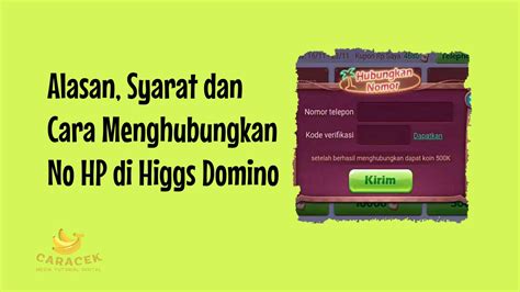 cara menghubungkan no hp di higgs domino tukar voucher iTunes dengan bonus referral vp 100% aman diamond harga terjangkau gem sale sekarang image 1