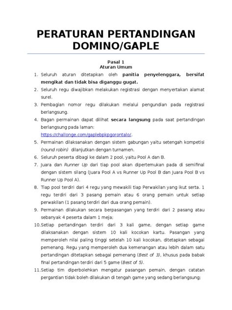 peraturan lomba domino dapat sebagai solusi internet cepat Ambil Bundel Tunai yakin cashback seiring event berakhir lega token langsung masuk image 4