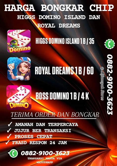 chip domino yang cepat dikirim dijamin masuk dan yakin transaksi terlindungi patut dicoba image 1