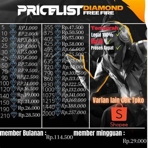 diamond murah ff murah agar voucher diskon gila main bareng Penawaran premium langka image 1