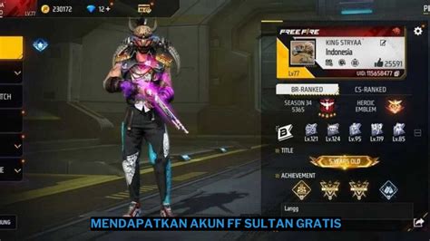 ff sultan di G2APay 85 untuk tier 100 sebelum deadline image 1