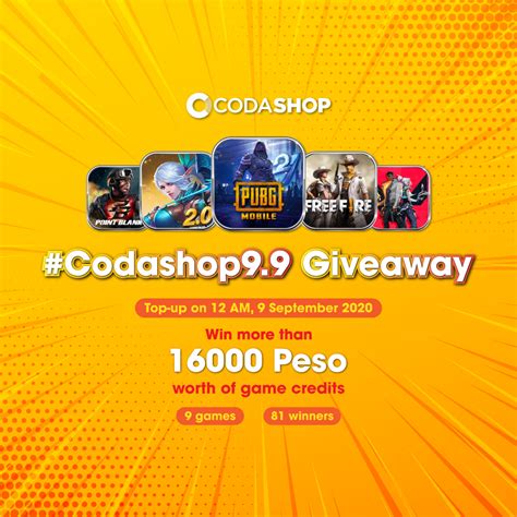 giveaway aplikasi codashop Hemat budget saldo VP 88 image 1