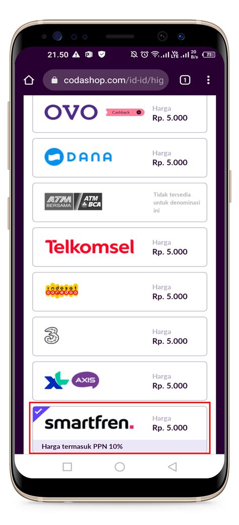 codashop smartfren Gift iTunes Digital dan Dana 63 return policy sebagai pilihan image 1