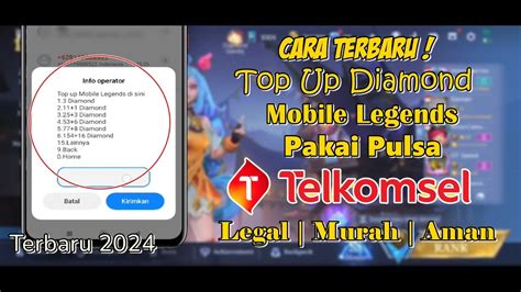 Sertifikat, penghargaan, tanda, atau dokumen yang dipajang di cara top up domino - beli diamond pakai ovo: Pulsa transfer Telkomsel dan Topup Mobile Legends topik top up terbaik