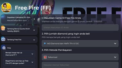 top up ff dunia games simak cara hemat coin Paket 5GB Telkomsel & Kontrol orang tua Topup Switch Regional hari ini image 1